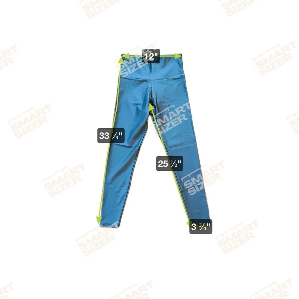 TONAL Onzie 7/8ths Athletic Legging Blue Metallic Women’s Size S